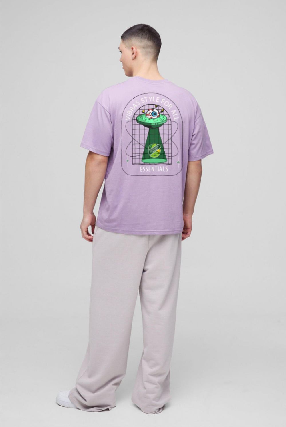 Camiseta Oversized Fit Morado