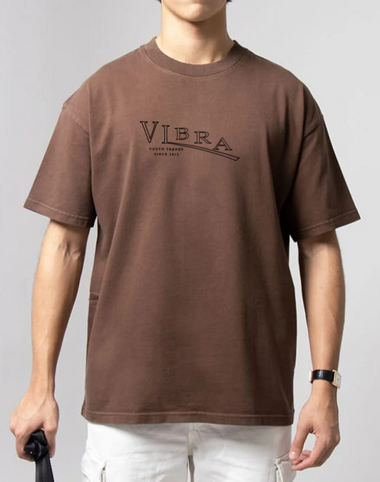 Camiseta Oversized Fit Marrón