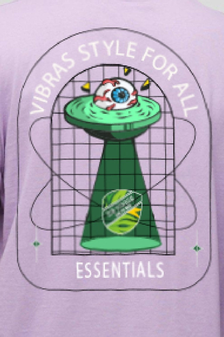 Camiseta Oversized Fit Morado